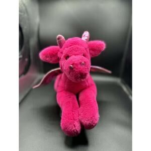 FAO Schwarz Adopt a Pet Enchanted Pink Dragon Plush 18" Valentine's Day